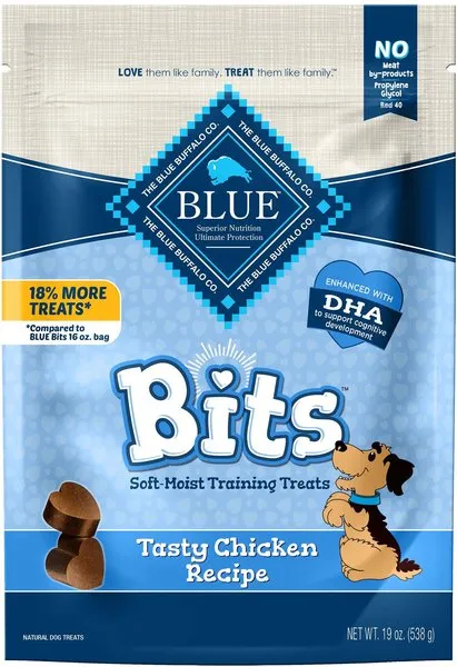 Blue Buffalo Bits Natural Tasty Chicken Recipe Training Treats