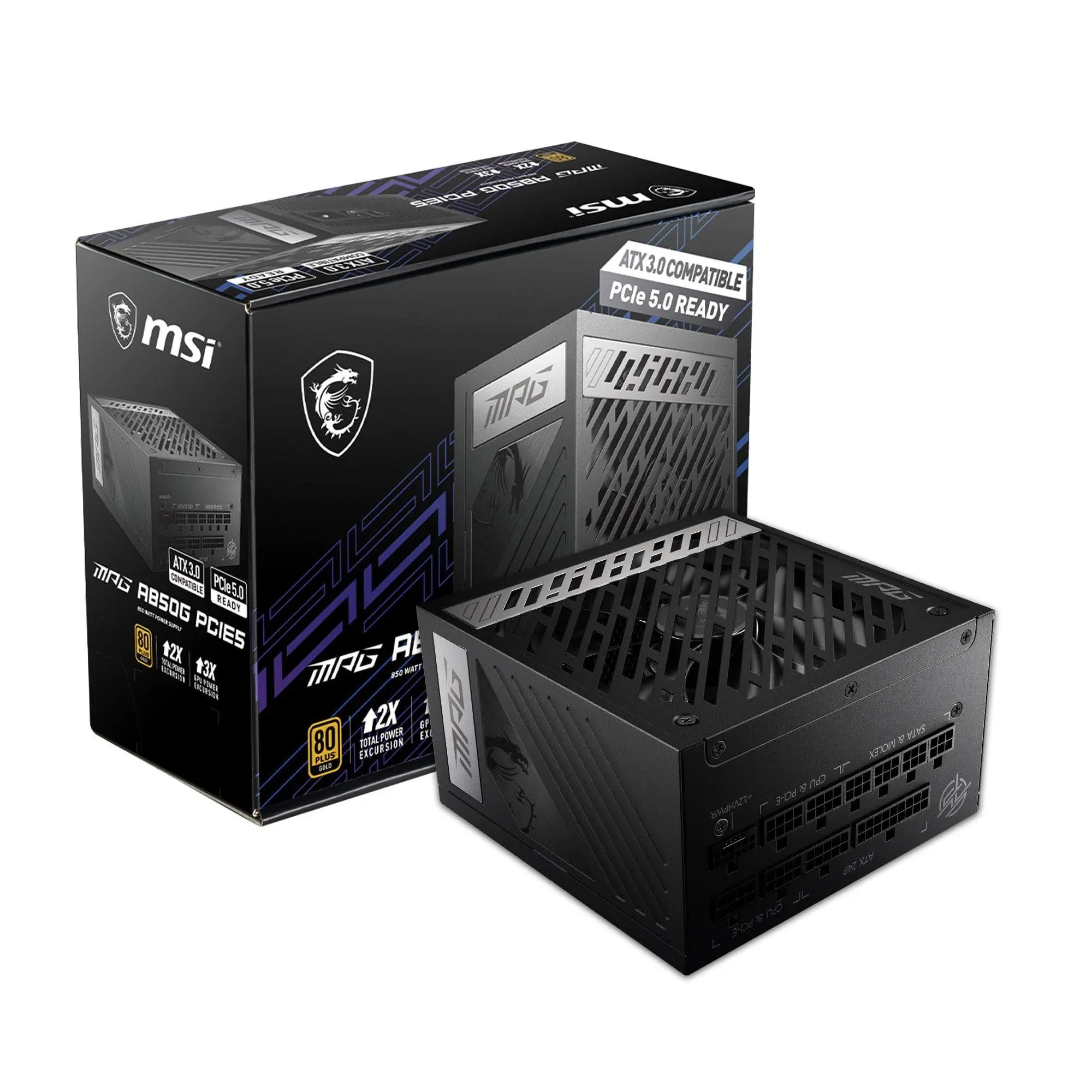 MSI MPG A850G PCIE5 850W Power Supply in Black