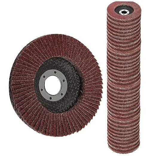 MinCHI257 Flap Discs 40 Pcs 4.5 inch - 40 Grit Grinding Discs 4 1/2 Assorted Sanding Grinding Wheels,Aluminum Oxide Abrasives,Grinder D