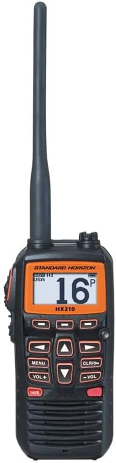 Standard Horizon HX210 6W Floating Handheld Marine VHF Transceiver