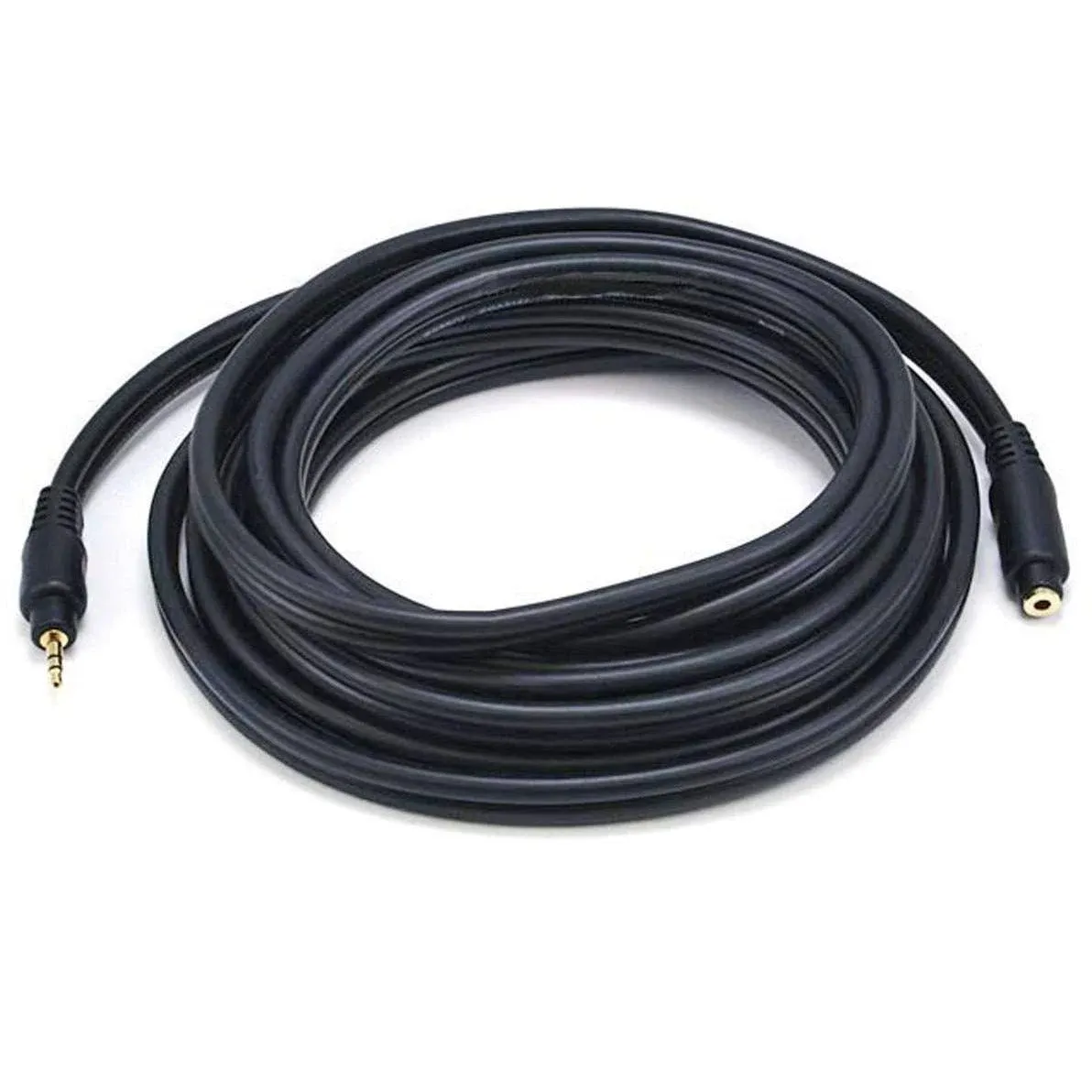 Stereo M To Stereo F Ext Cable 15Ft-Blk