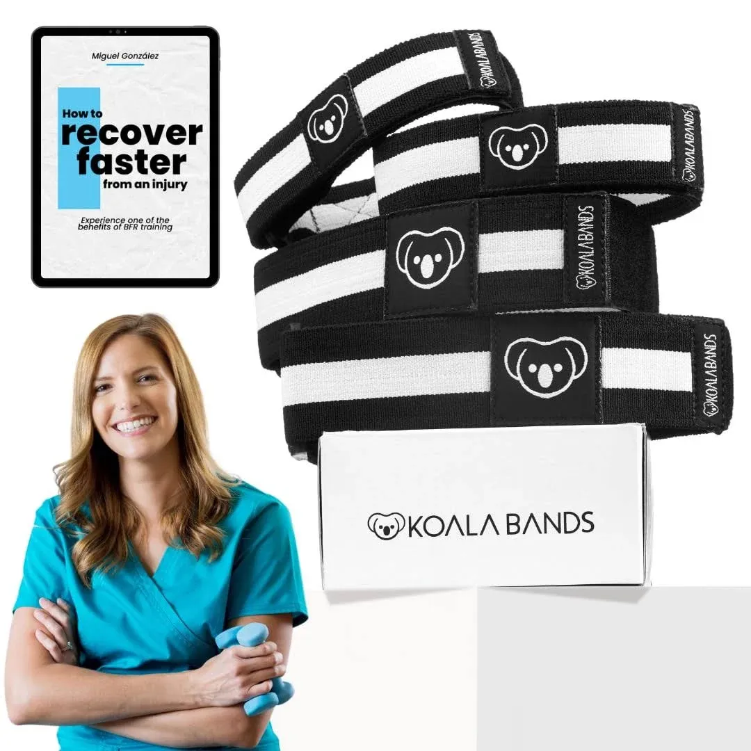 Koala Bands | Blood Flow Restriction Occlusion Bands for Arms, Legs or Glutes ...