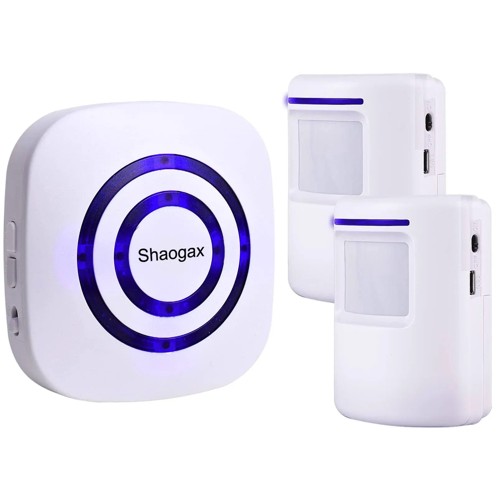 Shaogax Motion Sensor Alarm System, Wireless Home Security Driveway Alarm Indoor