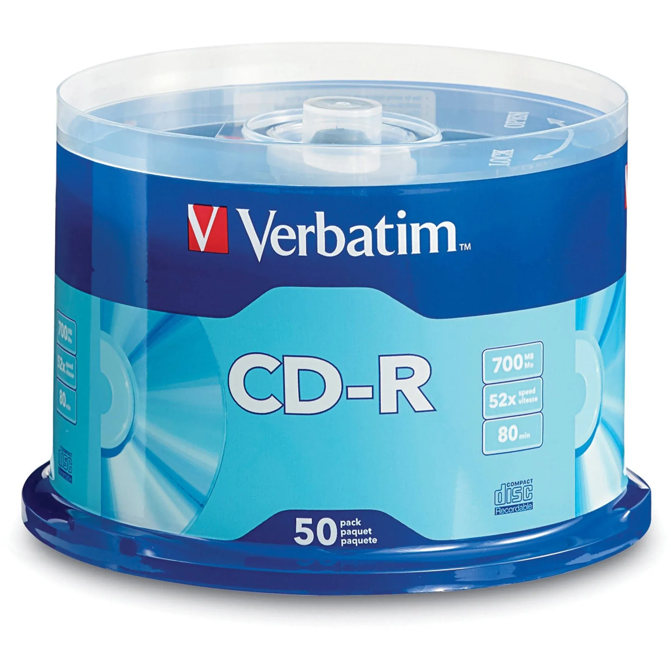 Verbatim CD-R Discs - 700MB/80min - 100 Pack Spindle