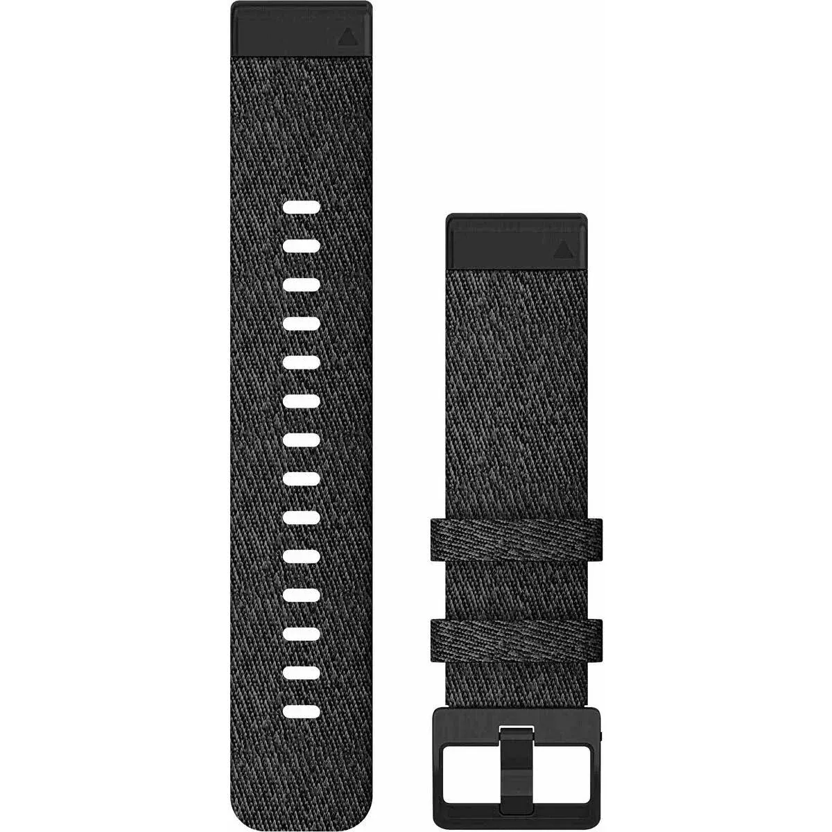 Garmin Quickfit Watch Band, Heathered Black Nylon with Black Hardware, 20mm