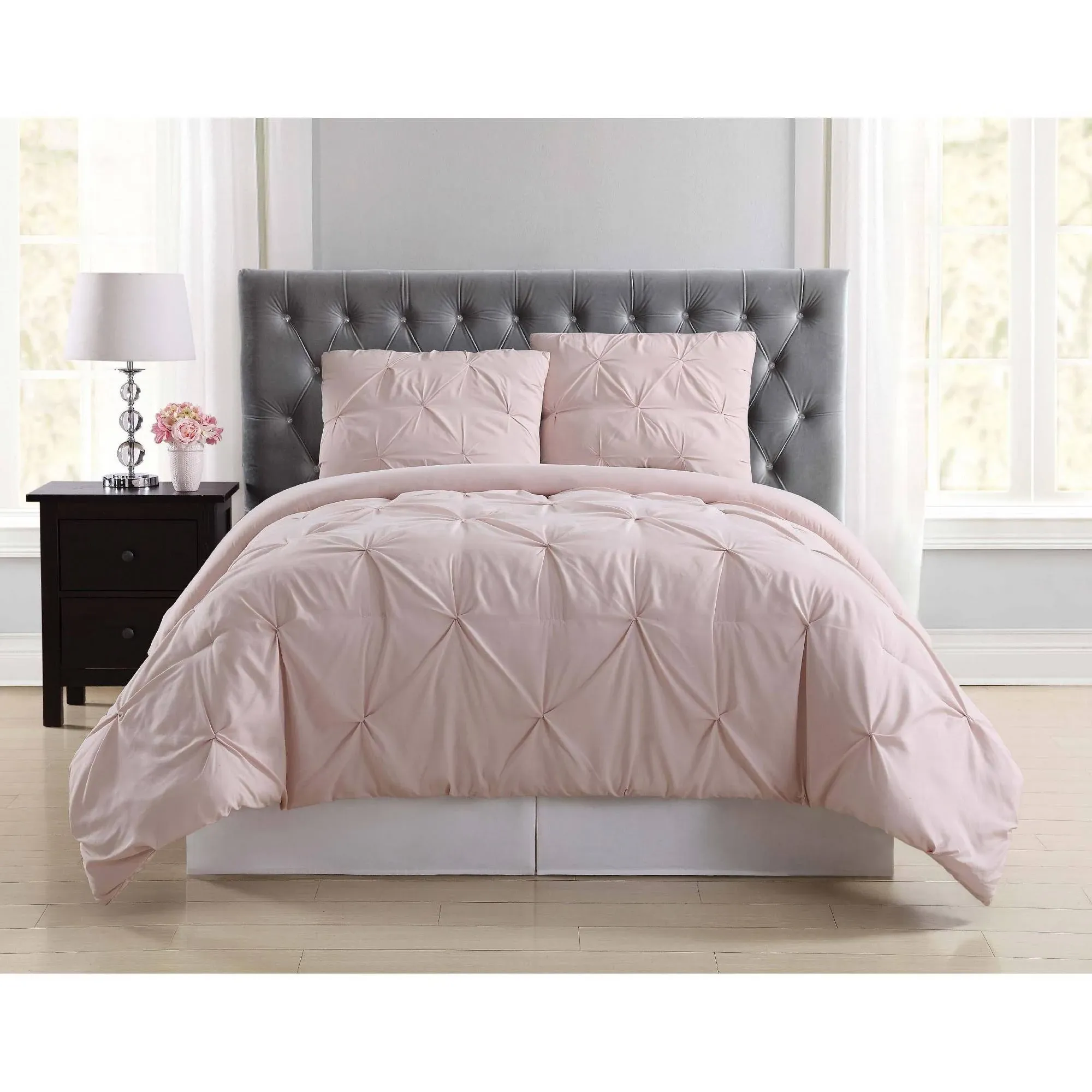 Truly Soft Pleated Duvet Set - Blush - Full/Queen