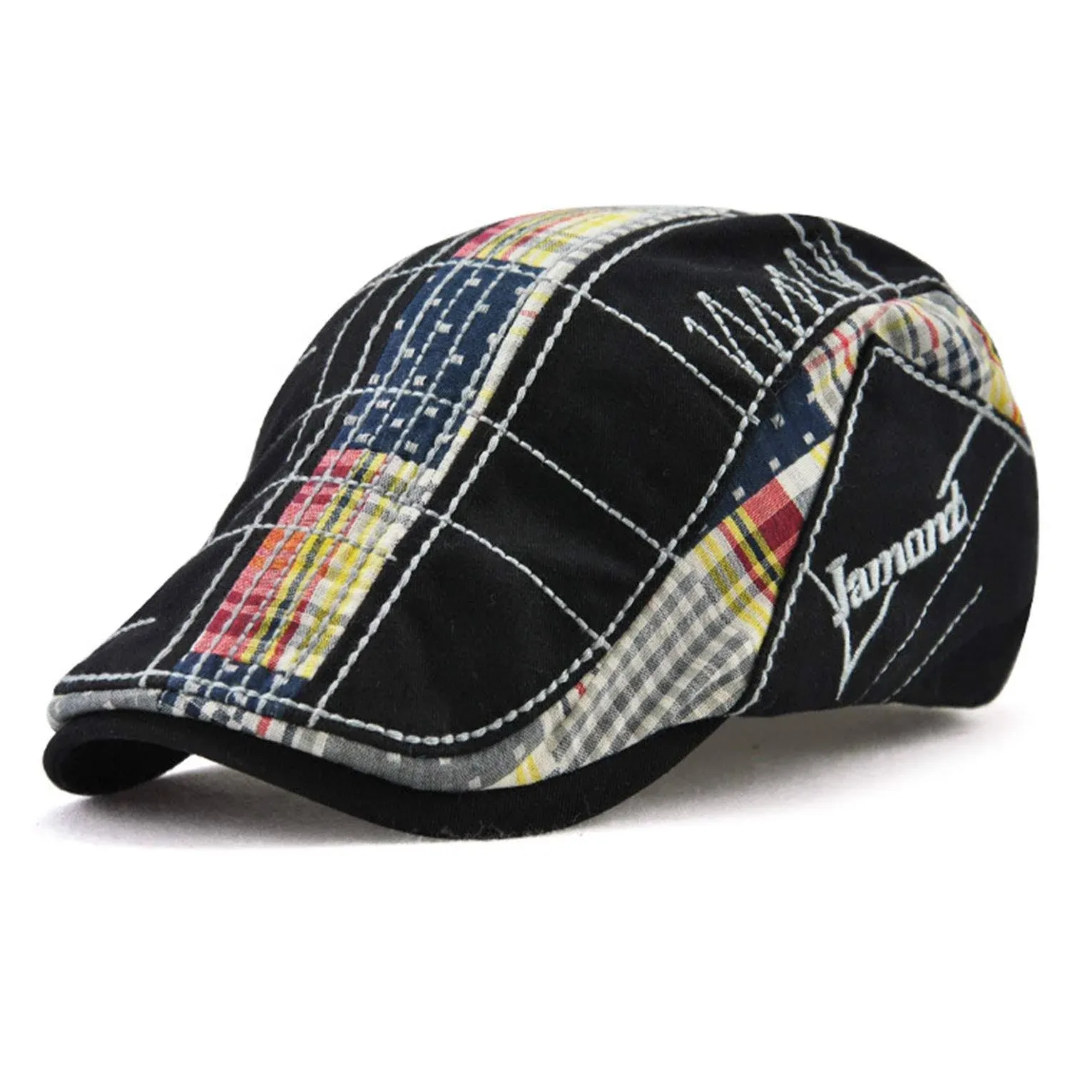 Newsboy Beret Cap   Mens And Womens Gingham Style Casual Cap With Irregular Embroidery Patchwork   Fashionable Hat With Everything From Elobleamate, $10.23 | DHgate.Com