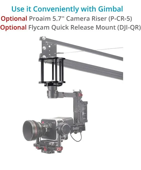 Proaim 14ft Camera Crane Jib Arm for 3-axis Gimbals, Pan-Tilt &amp; Fluid Head