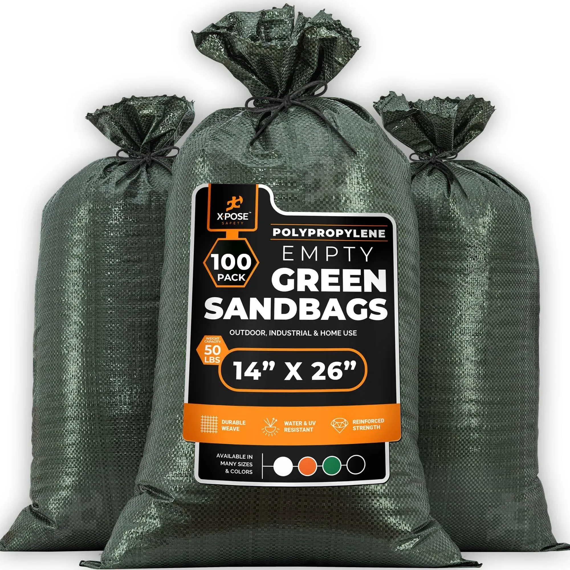 15000-Pack 50-lb Capacity Woven Polypropylene Sand-Bag