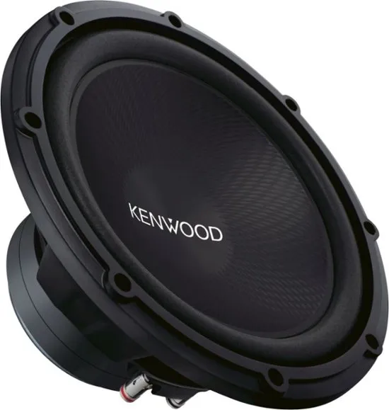 Kenwood KFC-W120SVC Road Series 12" Passive Car Subwoofer - 1000W, 36Hz-300Hz Frequency Range, 4-Ohm Impedance, Polypropylene Woofer Cone, Deep, Powerful Bass