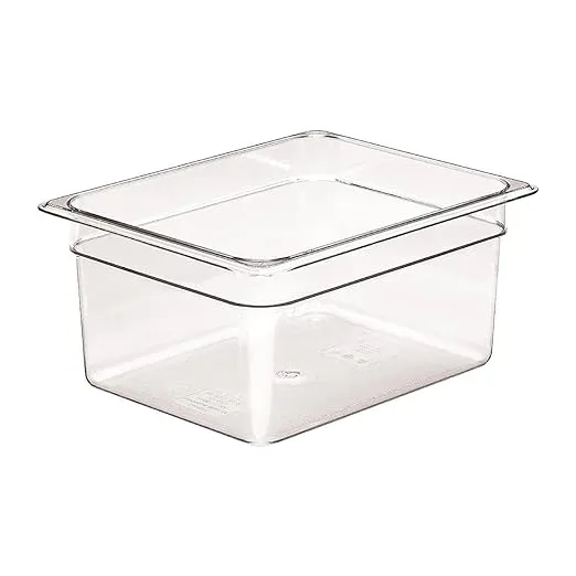 Cambro Half-Size Food Pan, Clear, 6"