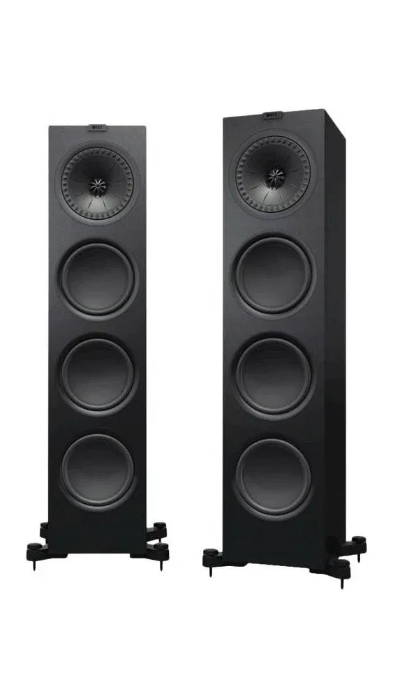 KEF - Q Series 8" 2.5-Way Floorstanding Speaker (Each) - Satin Black