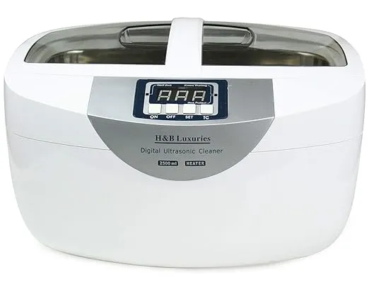 Industrial Grade Ultrasonic Cleaner 160 Watts 2.5 Liters with Heater for Gun Par