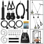 Weight Cable Pulley System Gym, Upgraded Cable Pulley Attachments for Gym LAT Pu