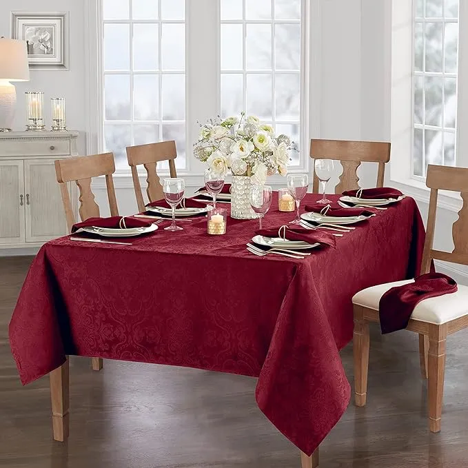 Elrene Home Fashions, Caiden Elegance Damask Tablecloth