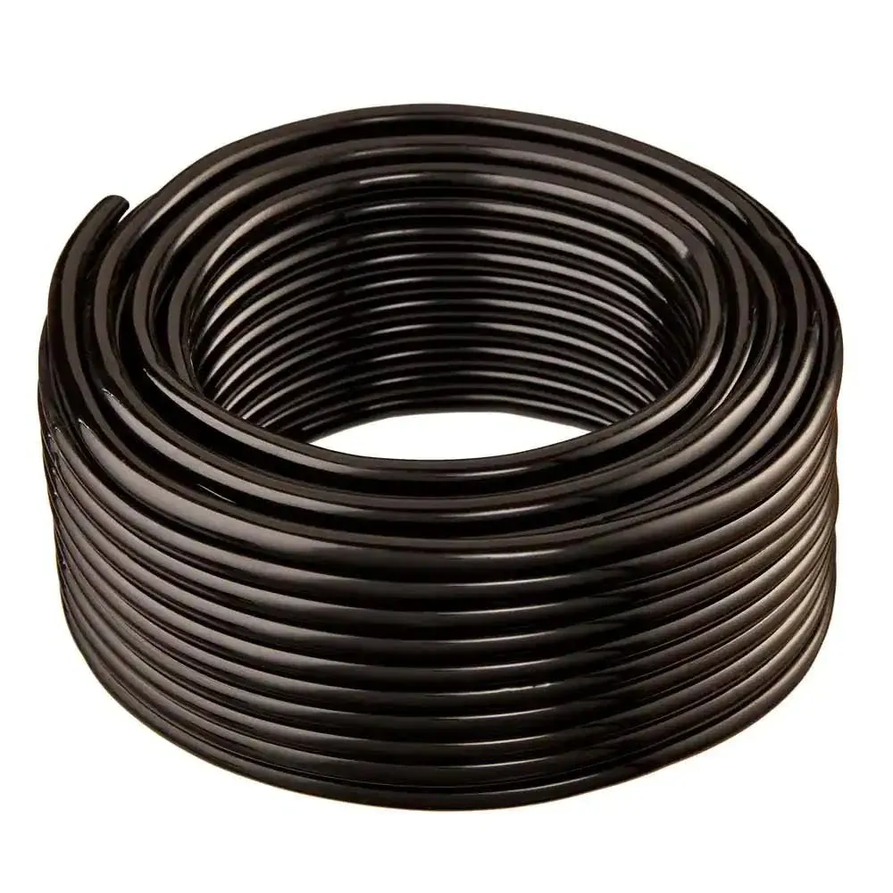 TekTube Flexible Non-Toxic, BPA Free, Black Vinyl Tubing (1" ID x 1 1/4" OD x 50 ft)