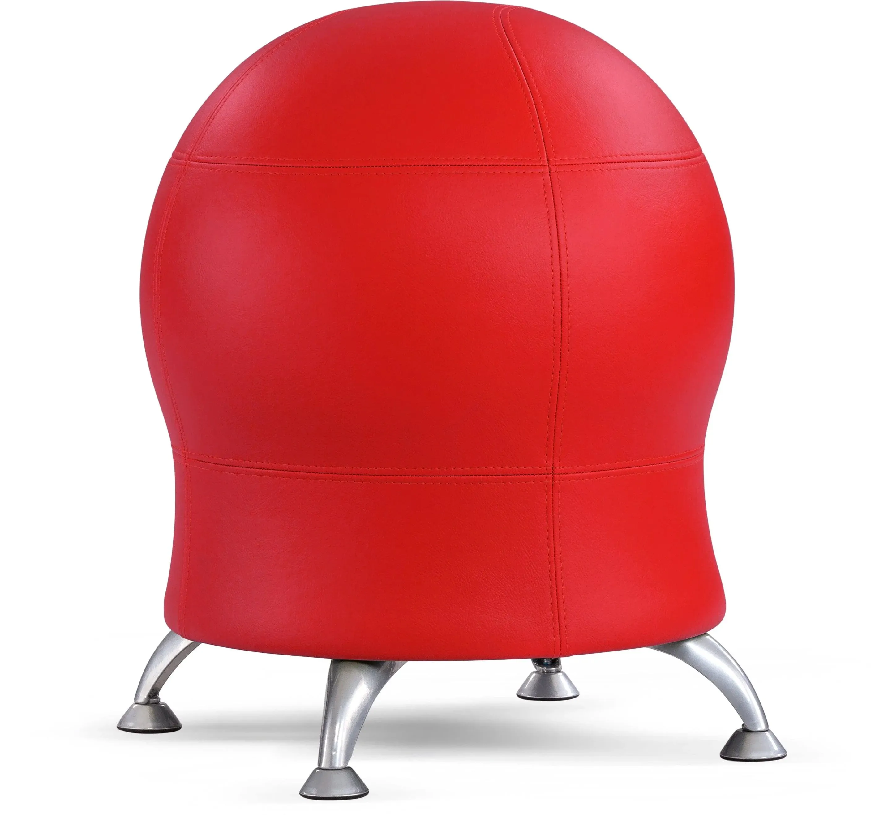 Safco Red Vinyl Backless Zenergy Ball Chair, Supports Up to 250 Pound