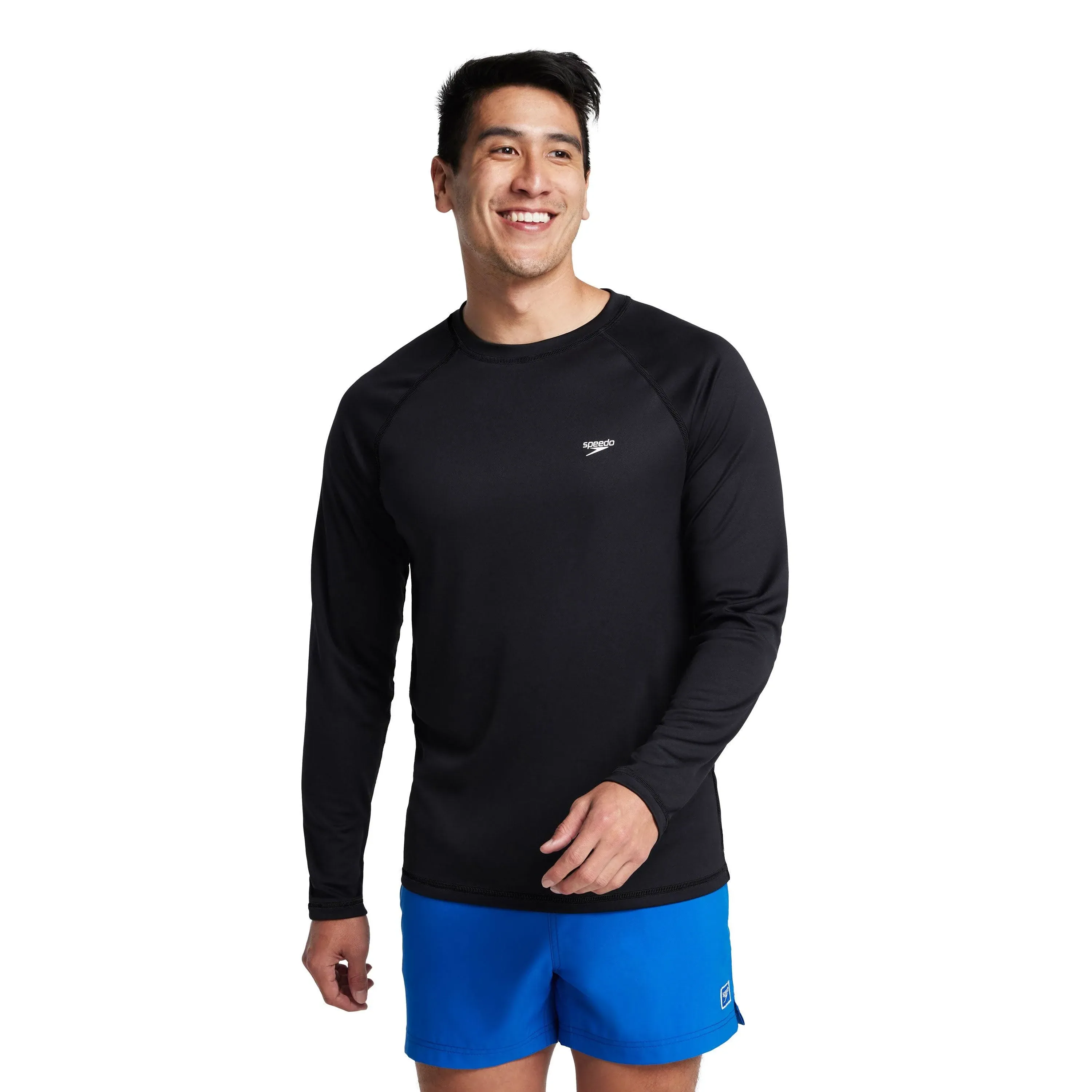 Speedo Easy Long-Sleeve Swim Tee Black