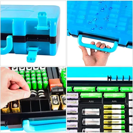 FUASE Fullcase Battery Organizer Storage Case Tester