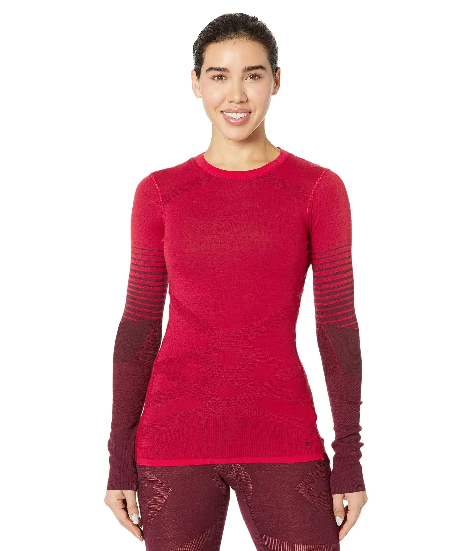 Smartwool Women's Intraknit Thermal Merino Base Layer Pattern Crew