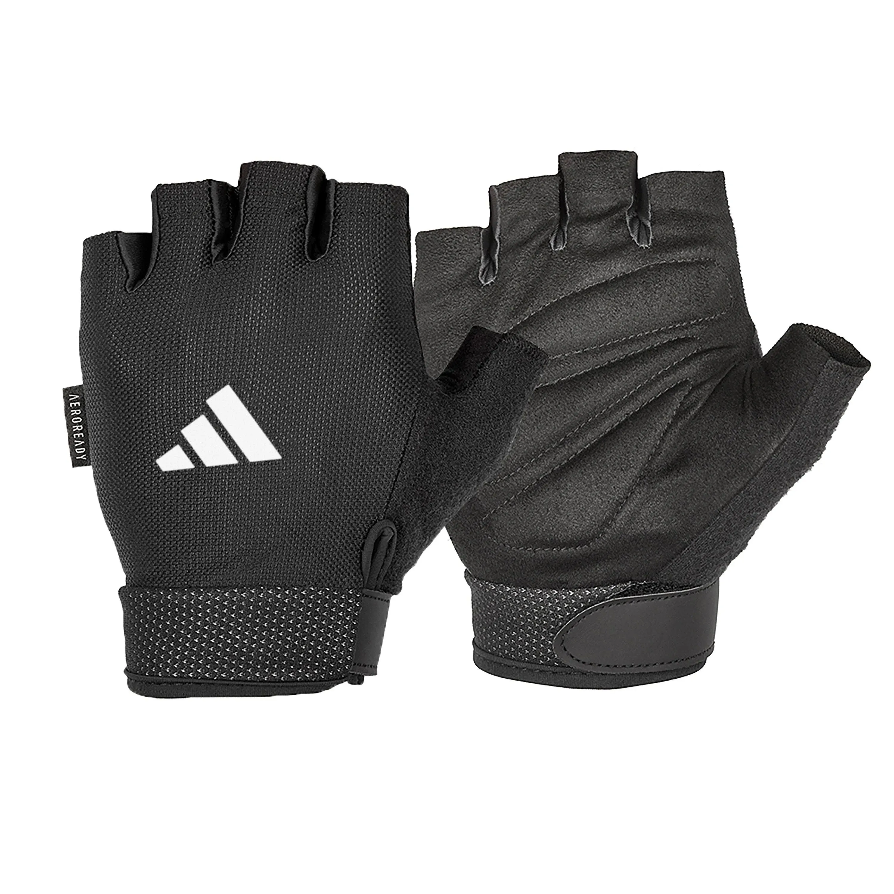 ADIDAS WOMEN&#039;S ESSENTIAL ADJUSTABLE Half-Finger Fitness Gloves ADGB-12425 Size L