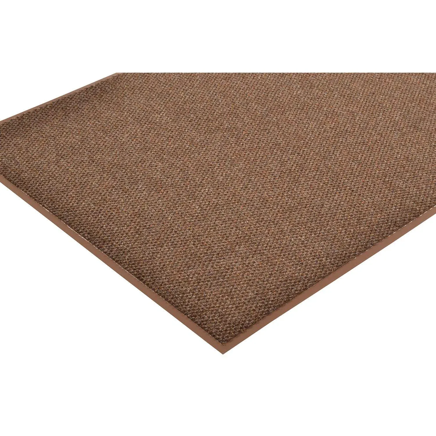 NoTrax® 136S0034BR Polynib™ Debris Trapping Entrance Mat, 3/8 in x 3 ft W x 4 ft L, 24 oz Poly Needle-Punched Yarn, Vinyl Backing, Brown