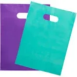 Choice Marts 200 Teal & Purple Bags 100 Teal and 100 Purple 1.5mil 9"x12" Merchandise Thick Glossy Retail and Shopping Bags for Small Busines