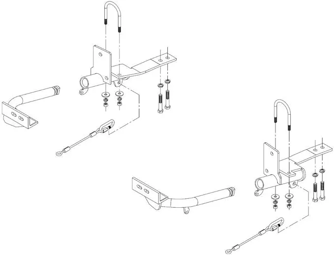 Roadmaster Inc 521876-1 0208 Cooper Tow Bar Mntg Brkt Kit