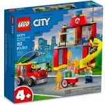 Lego Fire Station and Fire Truck 60375 (153 Pieces)