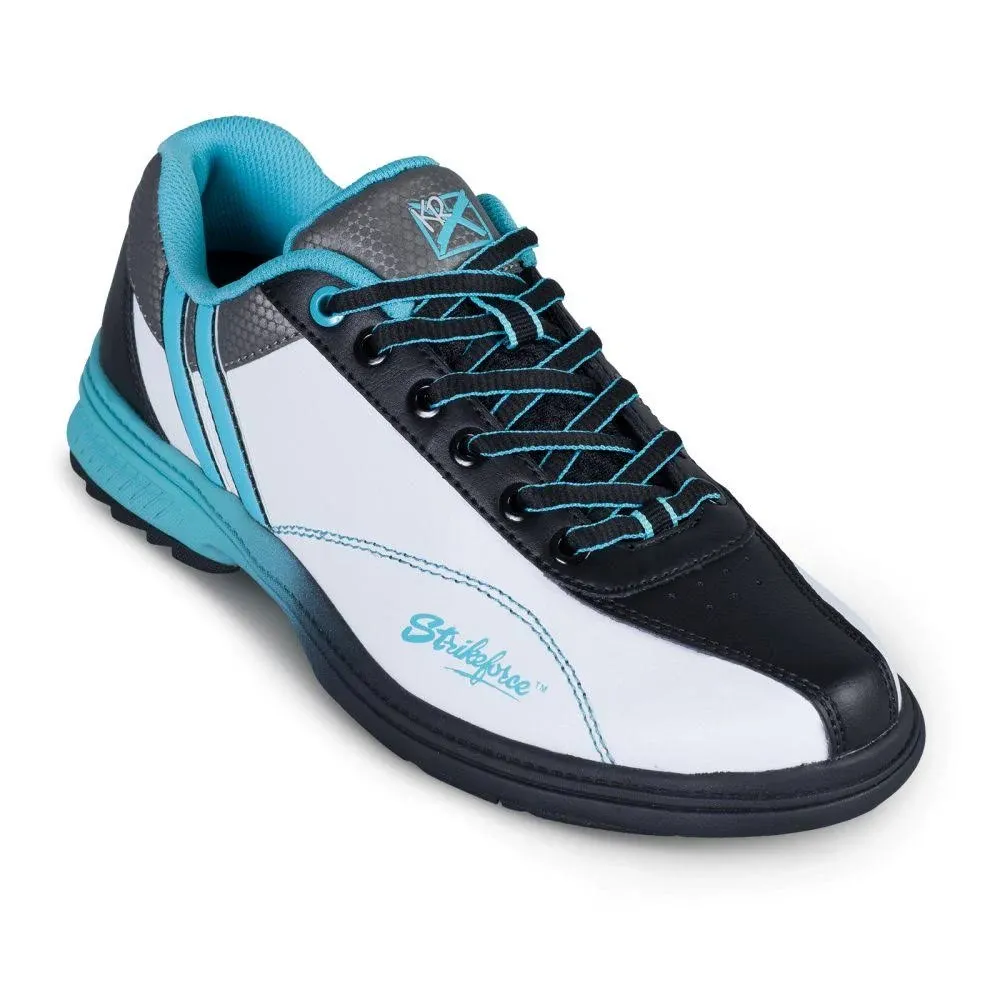 KR Strikeforce Womens Starr Bowling Shoes White/Black/Teal Right Hand