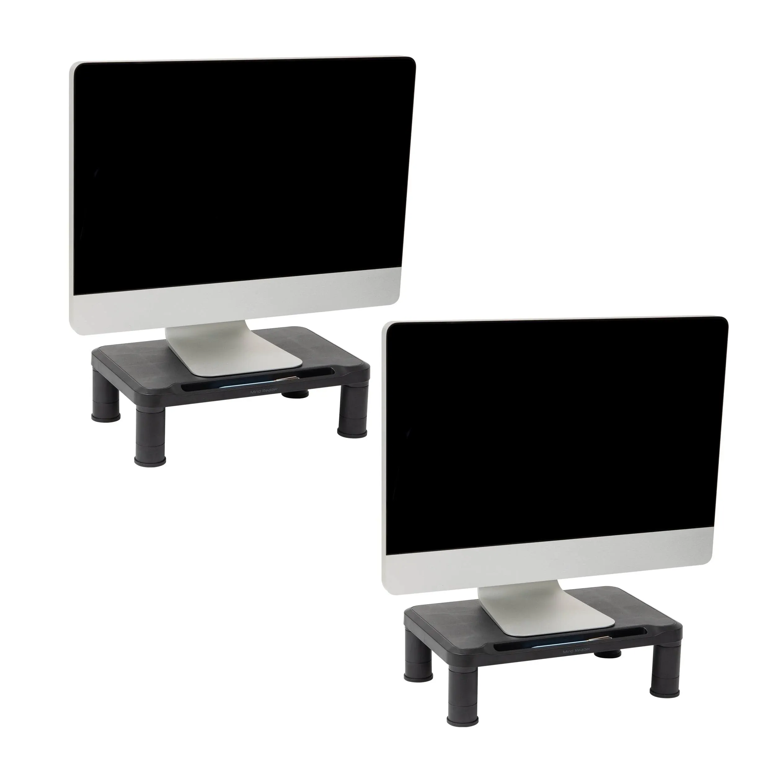 Mind Reader Small Monitor Stand (2-Pack)