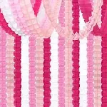 Rose-Red Pink White Party-Decorati<wbr/>ons Streamers Garland - 157Ft Valentines Day 