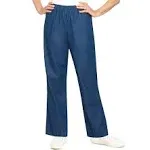 Alfred Dunner Women's Denim Pull-On Pants - Classic Wash