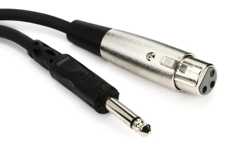 Hosa PXF-105 1/4" TS to XLR Female Unbalanced Interconnect Cable