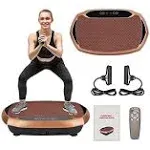 EILISON Fitpro Vibration Plate Exercise Machine - Whole Body Workout Vibration Fitness Platform w/Loop Bands - Lymphatic Drainage Machine for Shaping,Toning, Wellness, Recovery