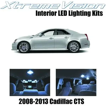 XtremeVision Interior LED for Cadillac CTS 2008-2013 (13 Pieces) Cool White...