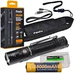 Fenix PD36R Rechargeable Flashlight, 1600 Lumen USB-C Tactical Duty Light with Battery and LumenTac Organizer