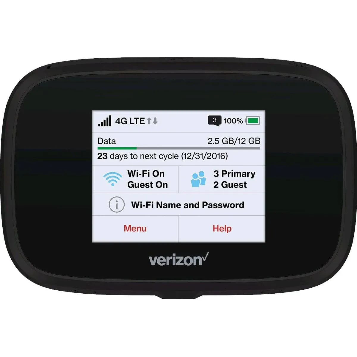 Novatel Verizon Wireless Jetpack 7730L 4G LTE Advanced Mobile Hotspot