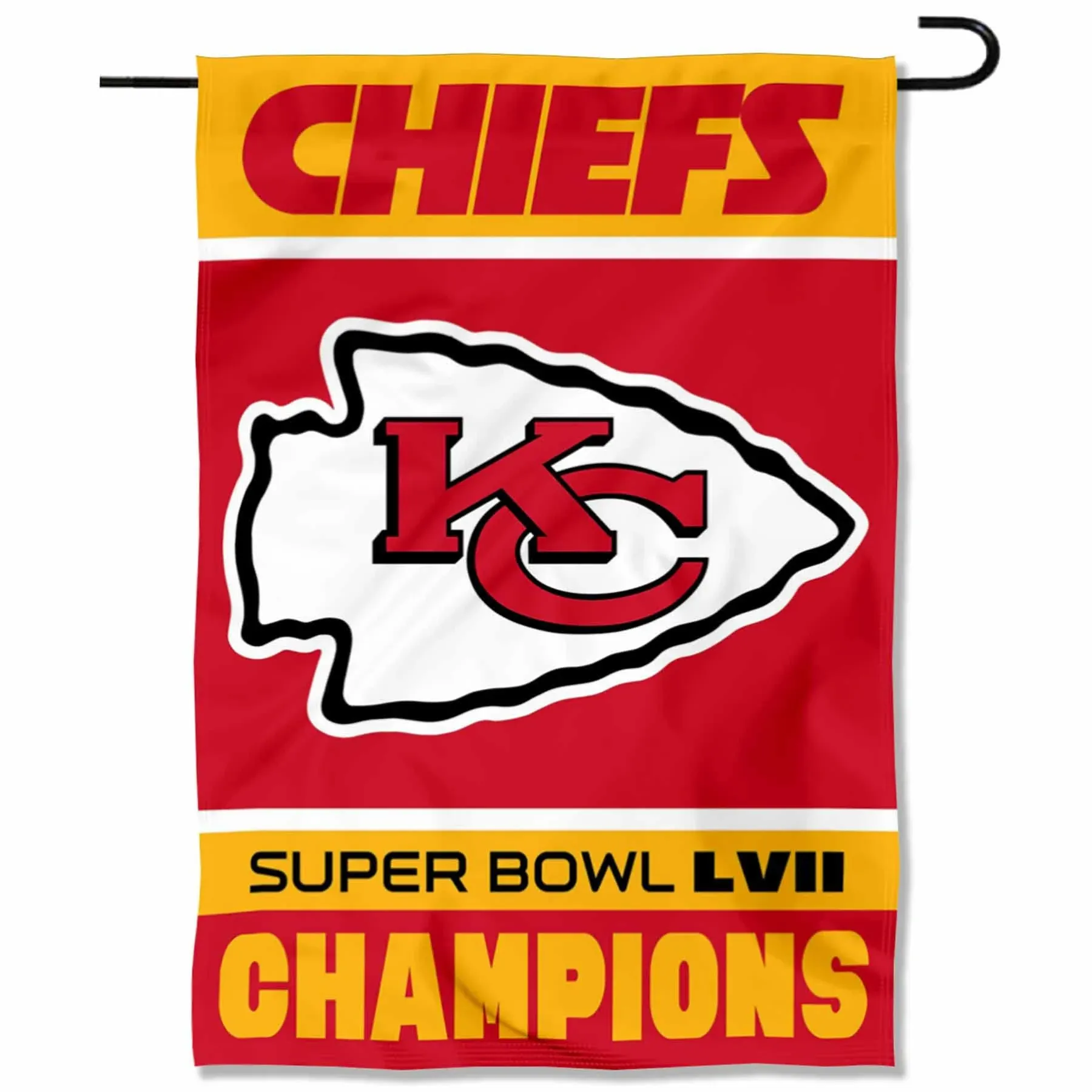 Kansas City Chiefs Super Bowl Champions 2023 2022 LVII Double Sided Garden Flag