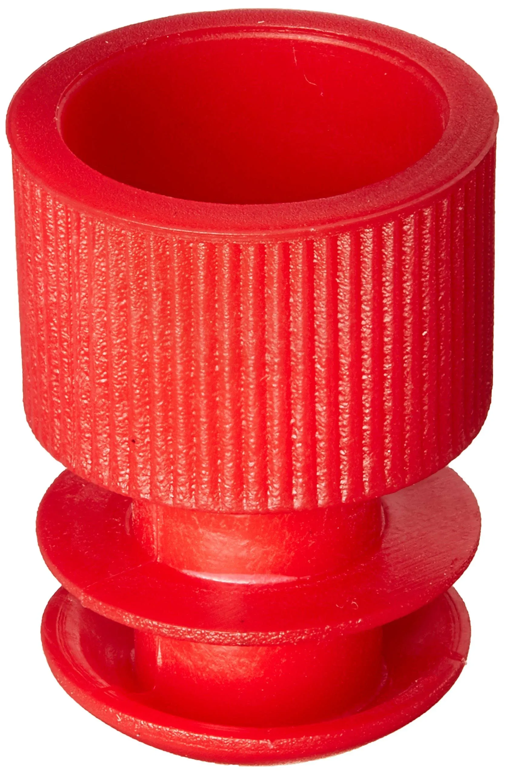 Globe Scientific 118127R Cap, Flange Plug, 12mm, Red