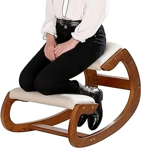 Predawn Ergonomic Kneeling Chair for Upright Posture - Rocking Chair Knee Stool ...