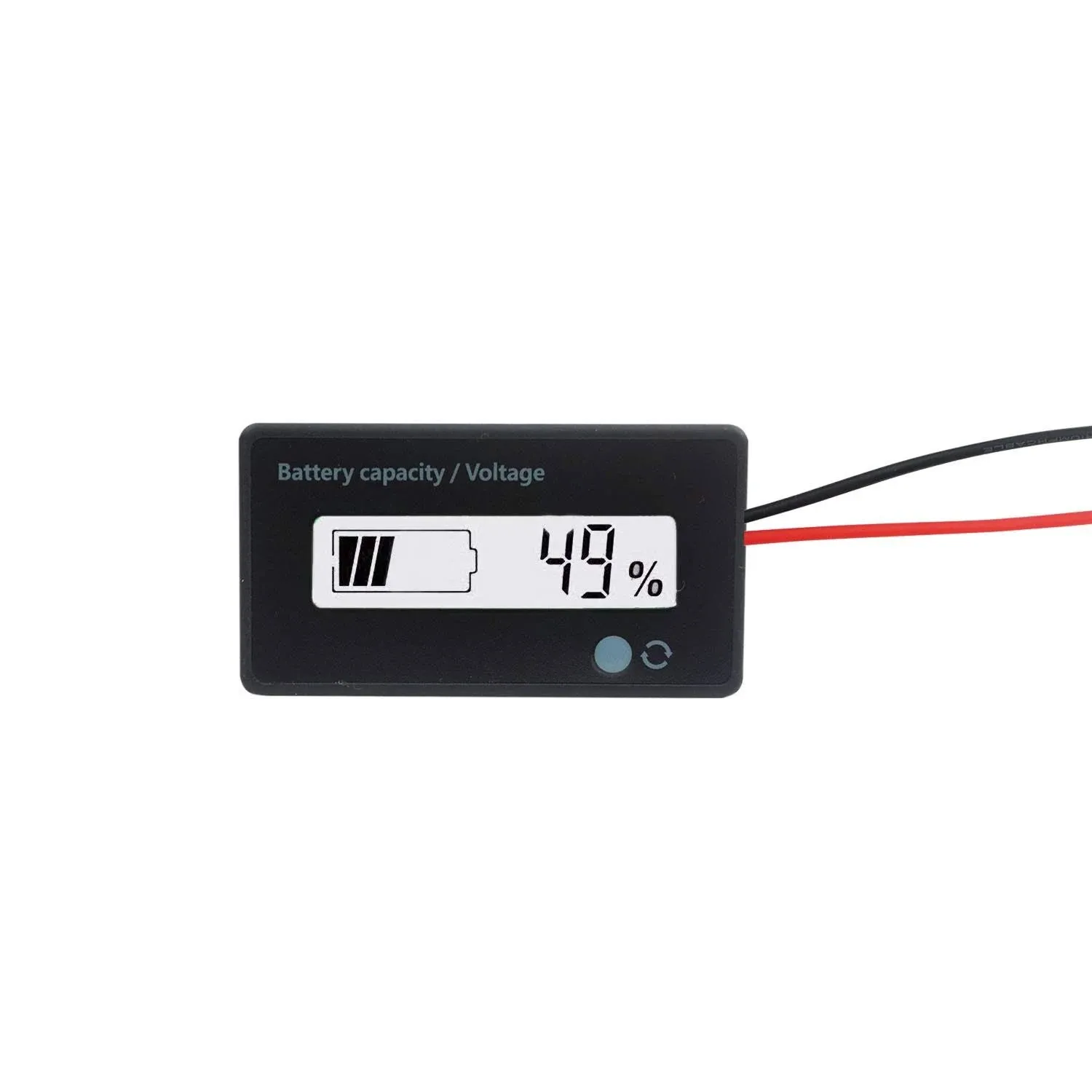 LoveDeal 12V 24V 36V 48V Battery Meter Battery Capacity Voltage Indicator Lead ...