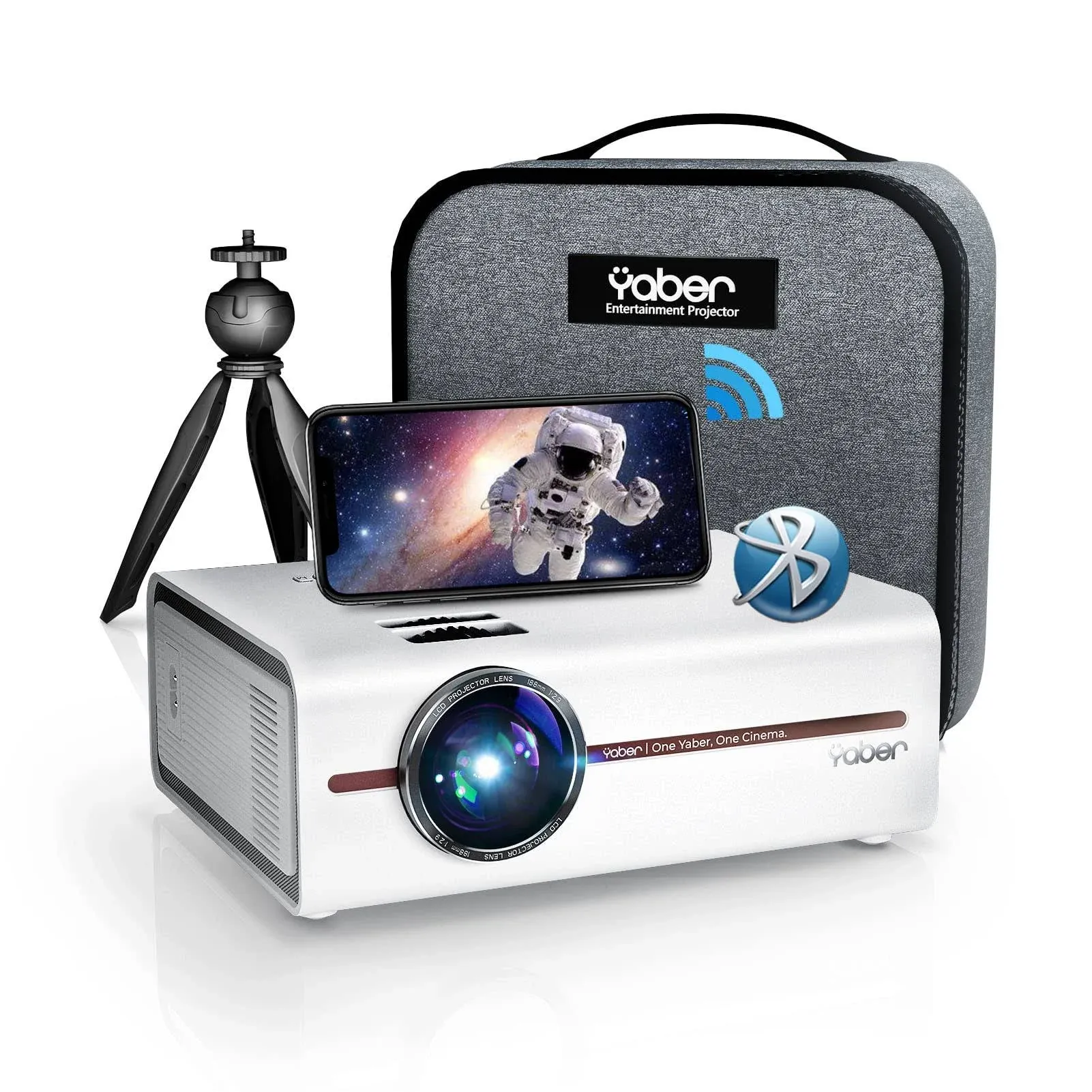 Mini Projector with 5G WiFi and Bluetooth 51 Yaber 2023 Upgraded Movie Projector ...