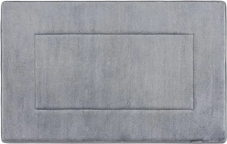 Memory Foam Bath Mat in Slate Grey, Large 21 x 34 in by The Everplush Company