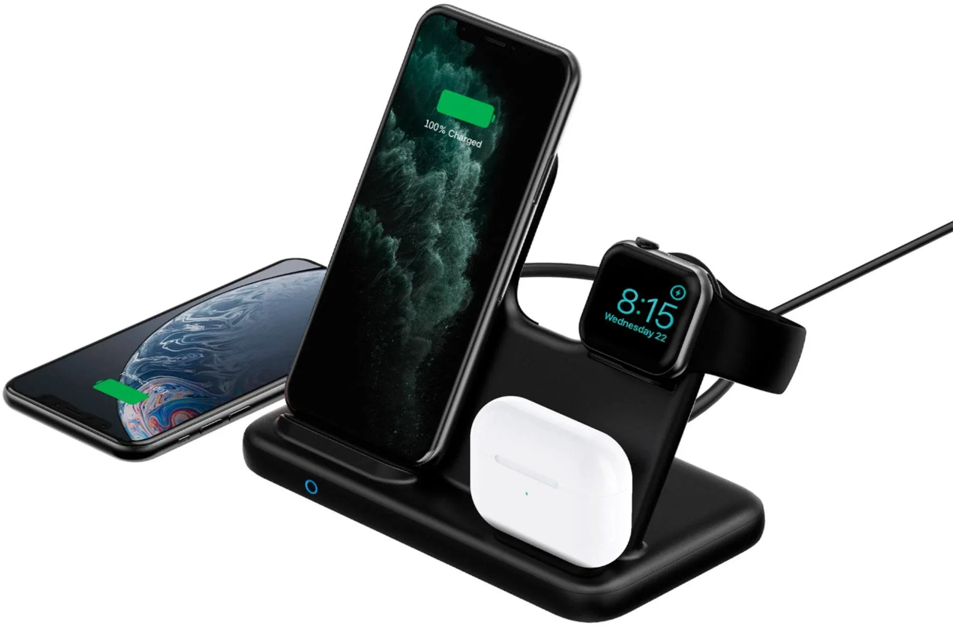 Anker PowerWave 4 in 1 Charging Station Wireless Charger for iPhone Watch airpod