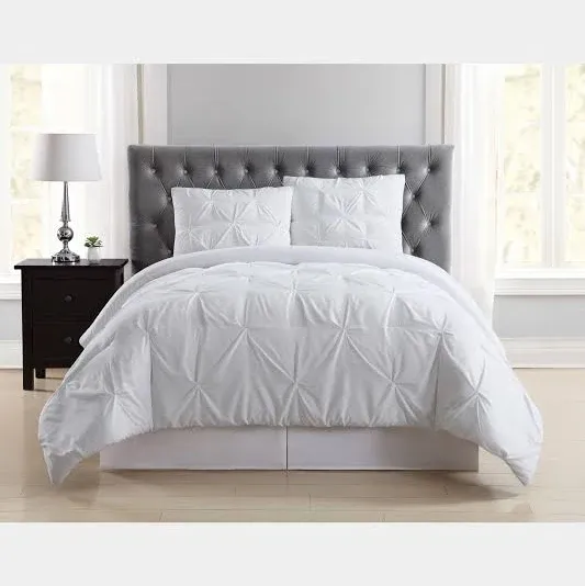 Truly Soft Pleated Comforter Set - Ivory - Twin XL