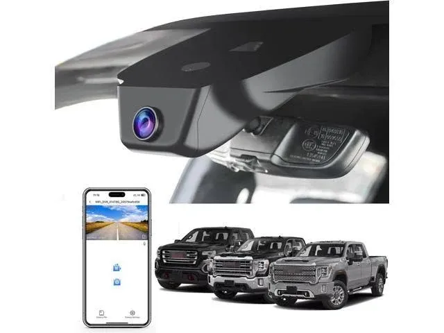 Mangoal 4K Dash Cam fit for Chevy Silverado 1500 2022-2024 2500 HD/3500 HD 20...