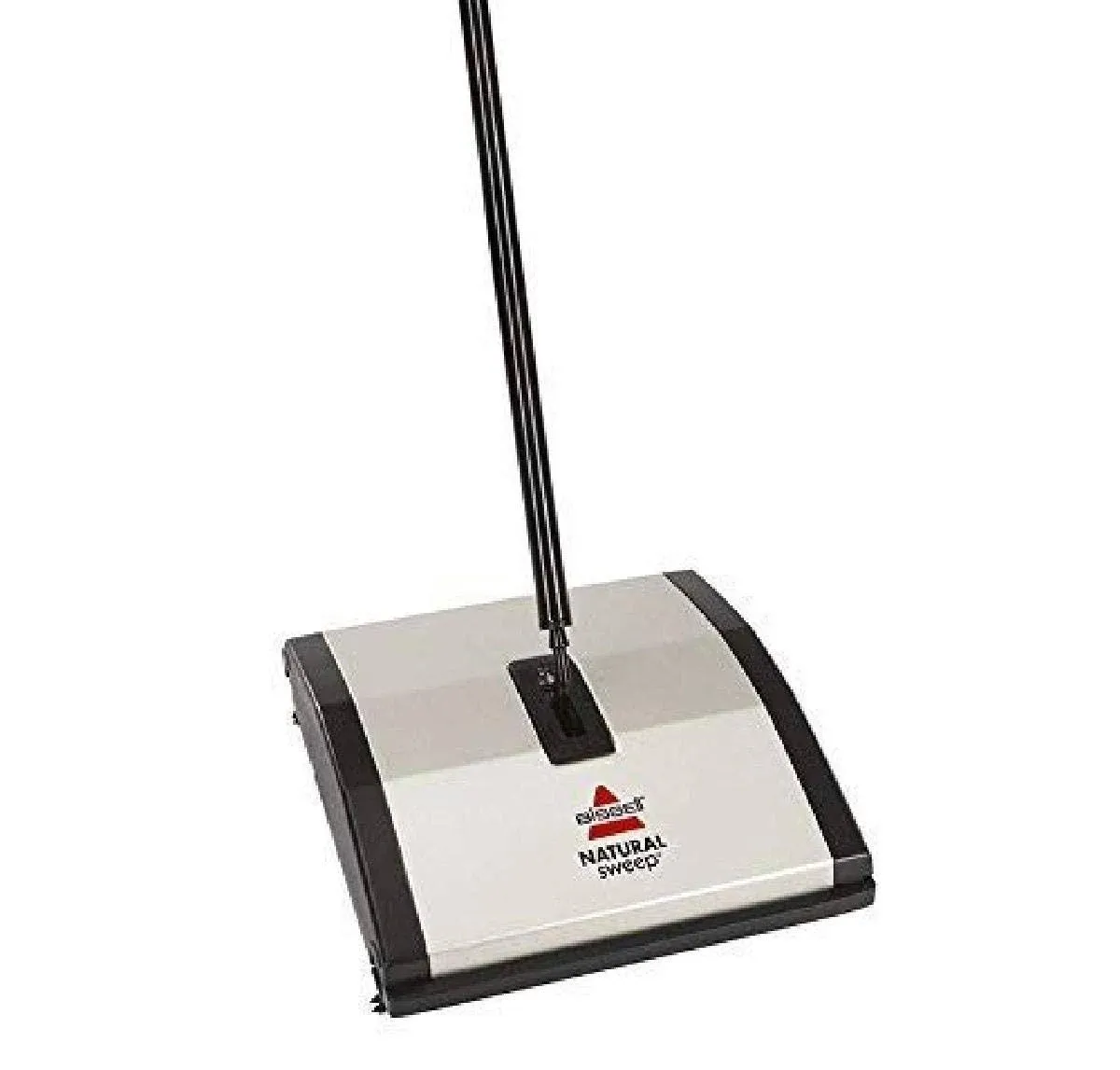 Bissell Natural Sweep Carpet and Floor Sweeper with Dual Rotating System and 2 Corner Edge Brushes, 92n0a, 4, Silver