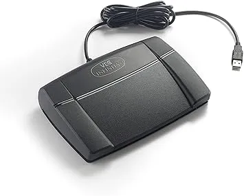 Executive Communication Systems Infinity 3 USB Foot Pedal Control with Computer Plug In, one unit