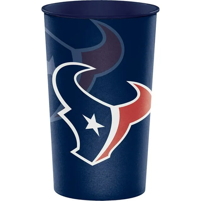  Houston Texans  Football Souvenir 22 Ounce Cups 8 Count Tailgating Parties